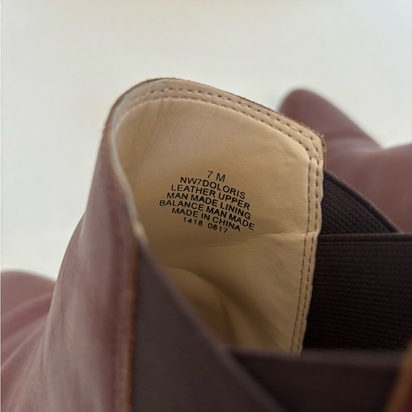 Nine West Doloris Brown Pointed Toe Ankle Boot Size 7 - Picture 5 of 6